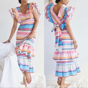 Anthropologie Maxi Ruffle Tracy Reese Plenty Dress NWOT